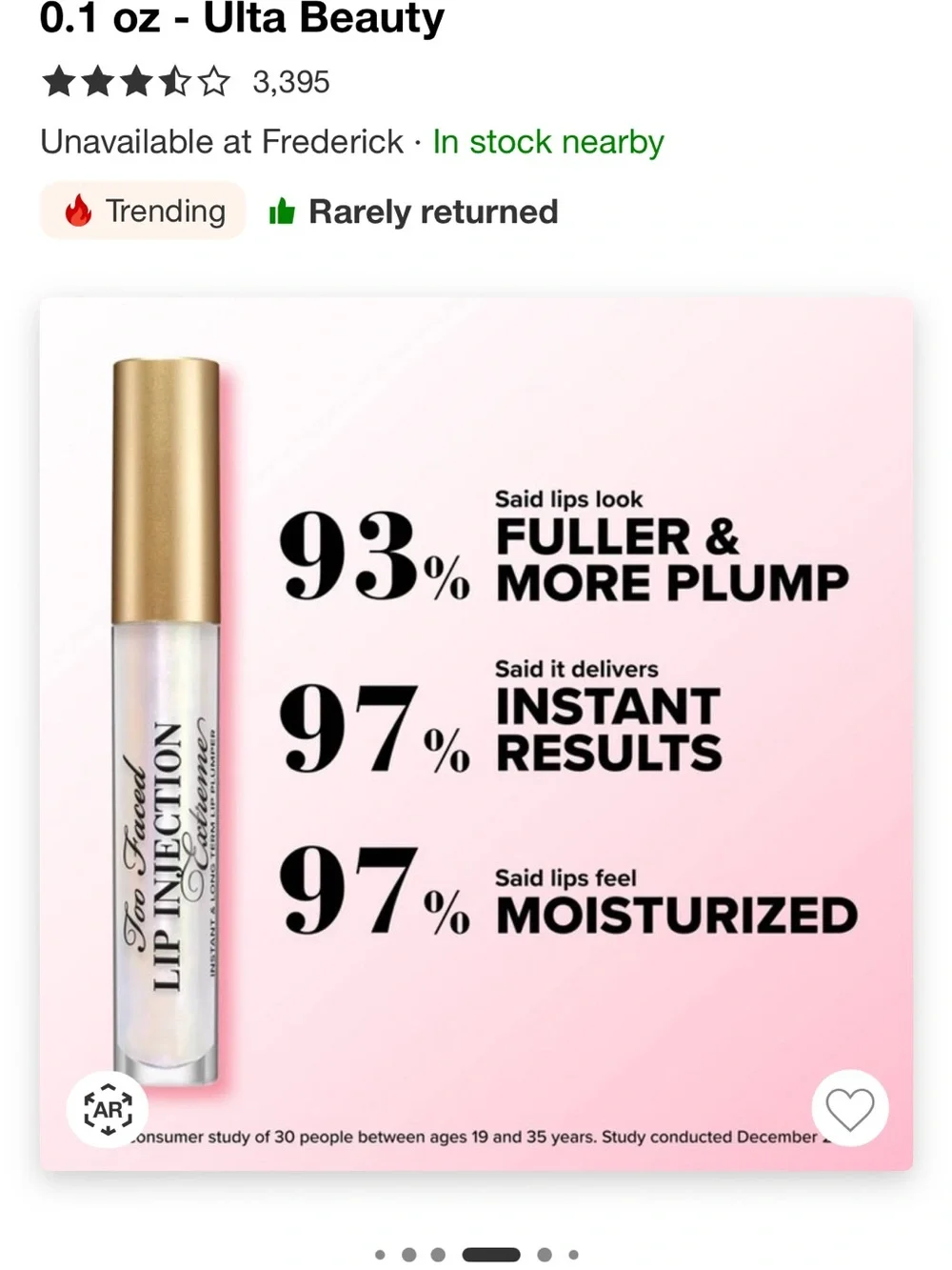 Too Faced hydrating lip